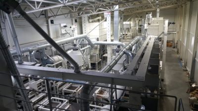 Линия по очистке семян подсолнечника